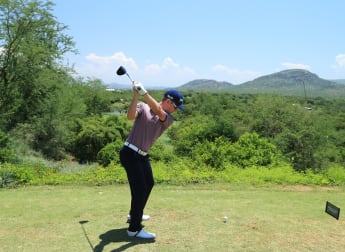 On the tee: Alfred Dunhill Championship