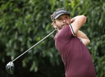 On the tee: at the Oman Open