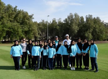 Emirati students enjoy exclusive golf clinic from stars of the Challenge Tour at Ras Al Khaimah Challenge Tour Grand Final