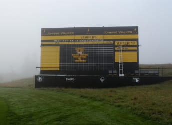 Foggy start at Gleneagles