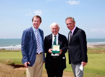 Huggett receives special award