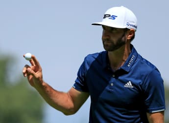 With this win - Dustin Johnson