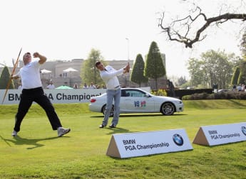 Kaymer and Backley in BMW Nearest the Pin Challenge