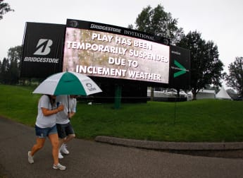 Play resumed at Firestone