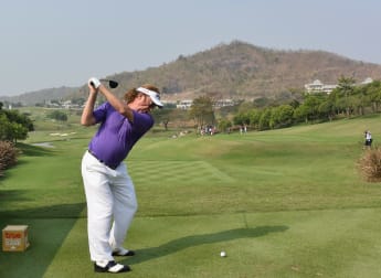 On the tee: at the Thailand Classic