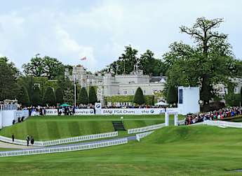 On the tee: at the BMW PGA Championship
