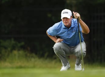 Stricker breaks scoring record to lead U.S. Senior Open