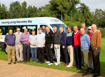 Peterborough school thrilled by minibus donation at Travis Perkins Masters