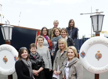 Royal visit for the wives and girlfriends