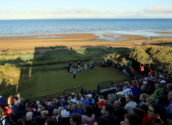 Montgomerie battles back at Troon