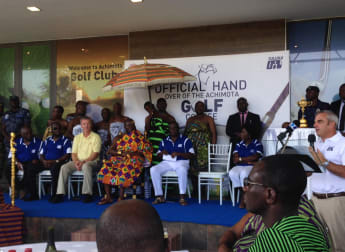 European Tour delegation witness handover of McGinley designed course in Ghana