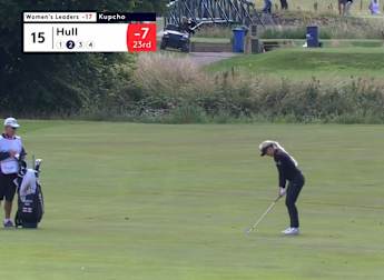 Charley Hull holes out for eagle!