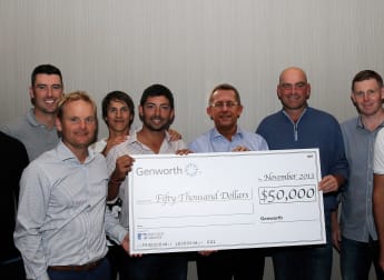 Genworth acknowledge players’ support of Putts4Charity