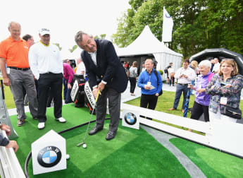 Jacklin and Levet launch the 60th anniversary Mega Putt Challenge