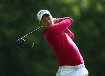 On the tee: at the BMW PGA Championship