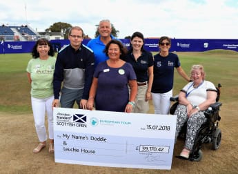 My Name'5 Doddie Foundation and Leuchie House return as Aberdeen Standard Investments Scottish Open partners