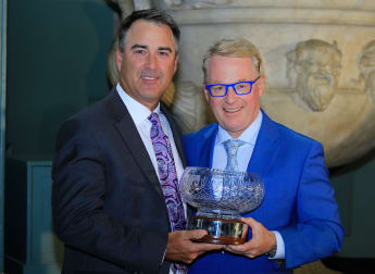 Dennis formally receives John Jacobs Trophy at Annual Awards evening 