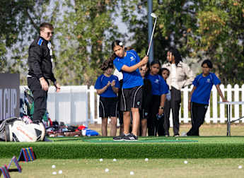 Golf meets the classroom - DP World Tour inspires a new generation in Abu Dhabi through Team Cup masterclasses