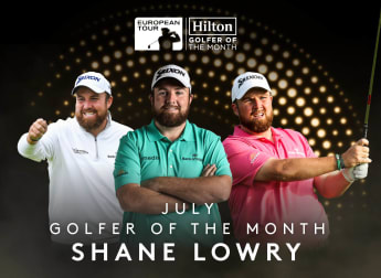 Lowry voted Hilton Golfer of the Month for July