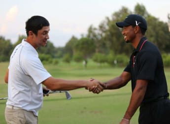 Tiger saw me hit a shank – it was the best day ever