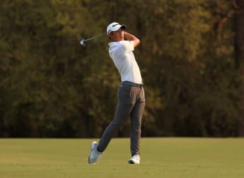 Morikawa leads after topsy turvy day in Florida