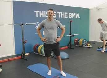 In the gym with Martin Kaymer