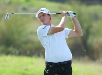 Matt Fitzpatrick playing the numbers game with Vice Captain Edoardo Molinari in Italy