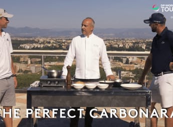 Golfers take on the Pasta Carbonara | Hilton 