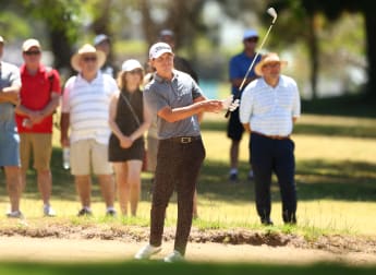 Jason Scrivener leads by one at halfway point in Brisbane