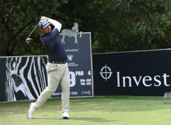 Thriston Lawrence leads in South Africa after matching his own course record