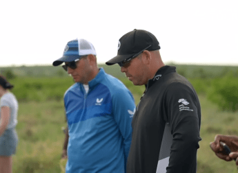 Birdies 4 Rhinos founders Dean Burmester and Justin Walters watch conservation measures in action