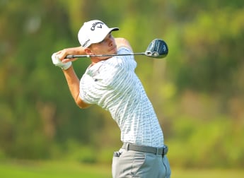 Nicolai Højgaard feeling comfortable in Italy despite late arrival of his clubs