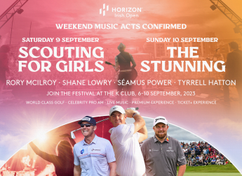 Scouting For Girls and The Stunning to headline the Horizon Irish Open’s Main Stage at The K Club this September