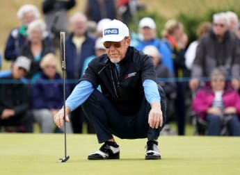 Miguel Ángel Jiménez leads Senior Open at Royal Porthcawl after first round