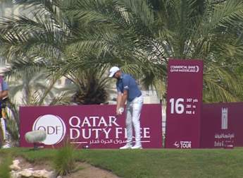 Matthew Southgate makes eagle after driving green at par-four 16th