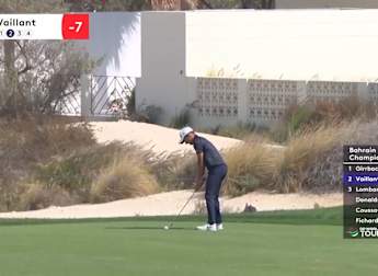 Tom Vaillant sets up birdie in blustery Bahrain with wonderful approach at the fifth