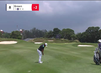 Gavin Green sets up birdie in style