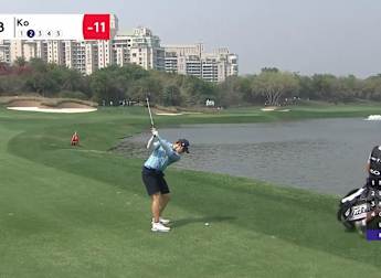 Ko comes close to an albatross at 8