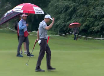 Ross Fisher finishes birdie-birdie for a round of 63 
