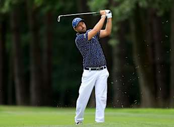 Tommaso Perrino representing disability golf at Italian Open on DP World Tour