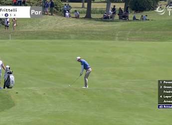 Dylan Frittelli almost holes out for eagle at the first 