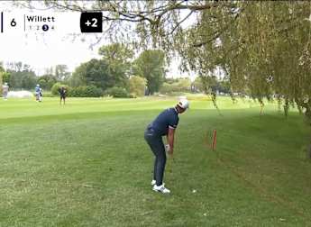 WATCH: Danny Willett produces fantastic recovery shot at the sixth 