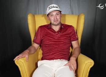 Birthday cheer for Todd Clements in the Green Room after hole-in-one 