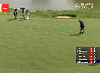 Lucas Bjerregaard makes big move with eagle at the par-five third