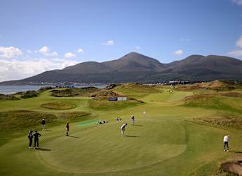 How do the players change their set-up for Royal County Down?