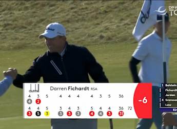 Darren Fichardt curls in long birdie putt at Kingsbarns' second hole