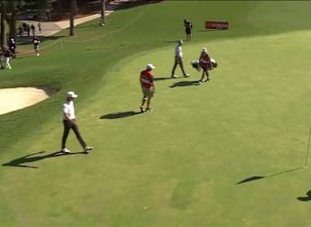 WATCH: David Puig chips in at the ninth