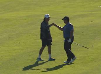 WATCH: Kiradech Aphibarnrat holes out for eagle! 