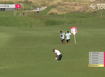 'Super close' - Francesco Laporta finishes front nine with a birdie