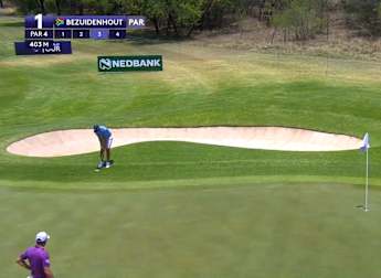 Short game perfection from home favourite Christiaan Bezuidenhout at the first